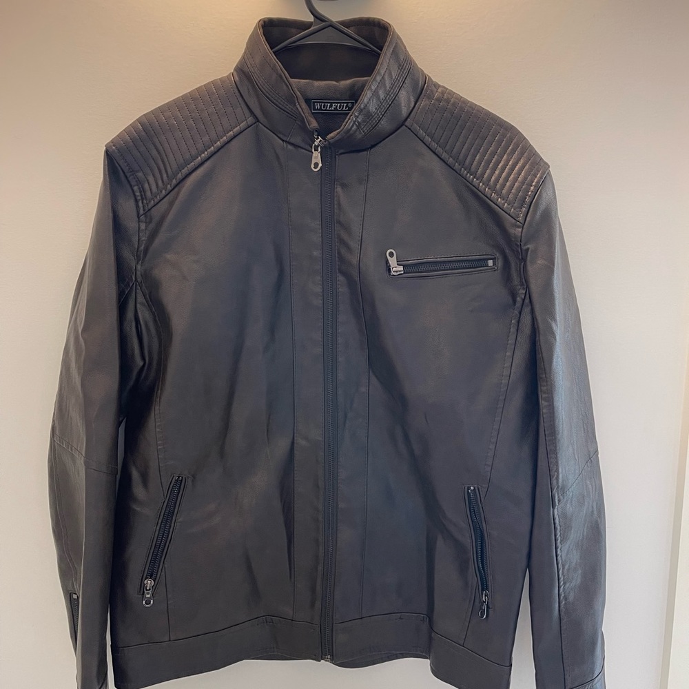 Like new star lord faux leather coat
